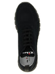 Kiton Schwarze Low-Top-Sneaker aus Baumwolle
