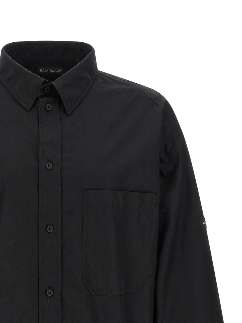Balenciaga Schwarze Baumwollbluse