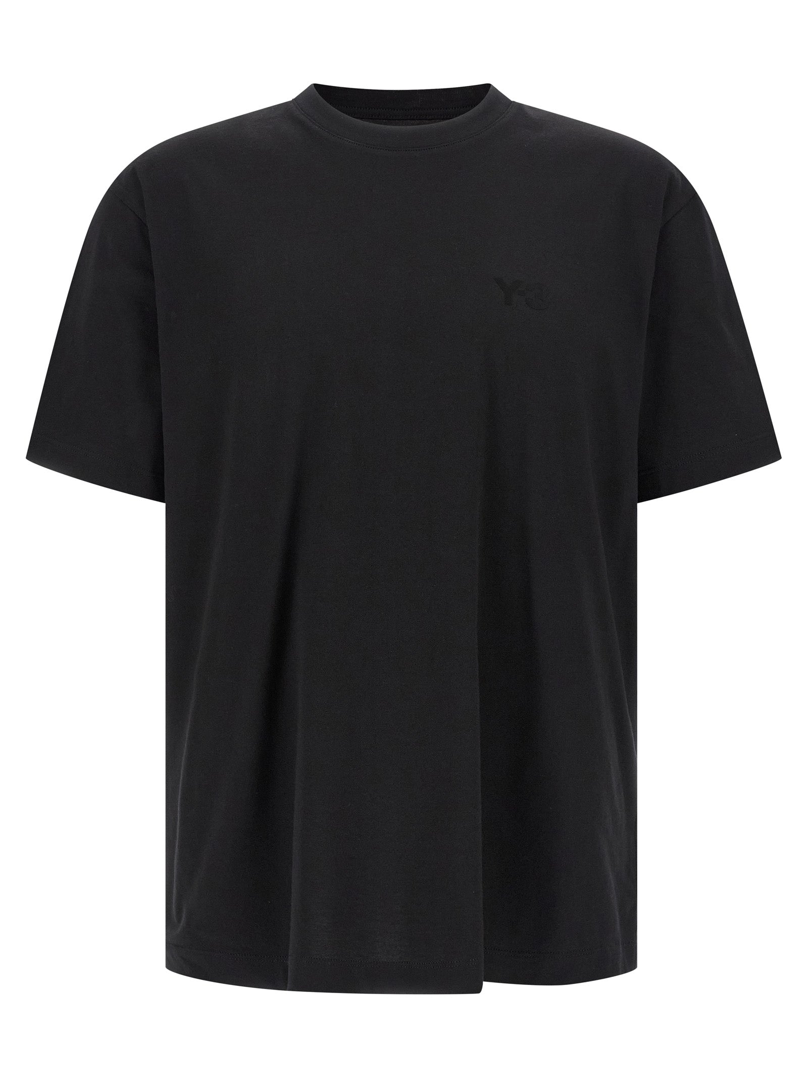 Y-3 Schwarzes Baumwoll-T-Shirt