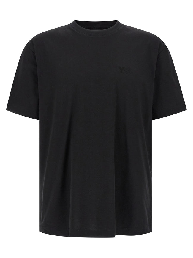 Y-3 Schwarzes Baumwoll-T-Shirt