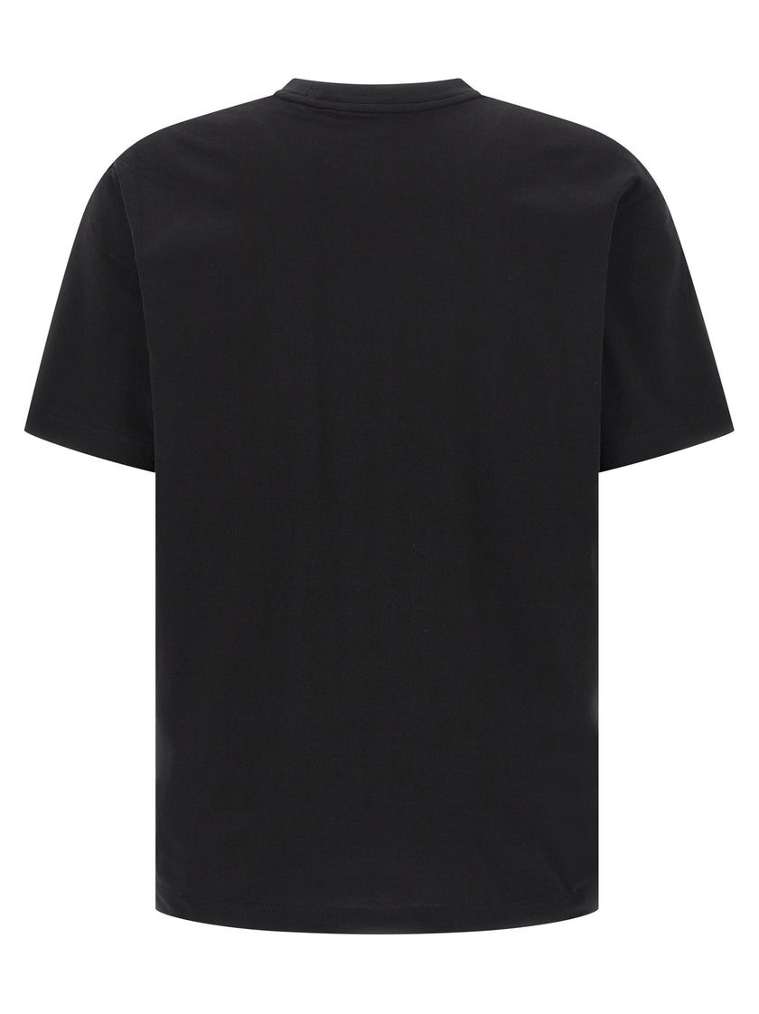 Y-3 Schwarzes Baumwoll-T-Shirt