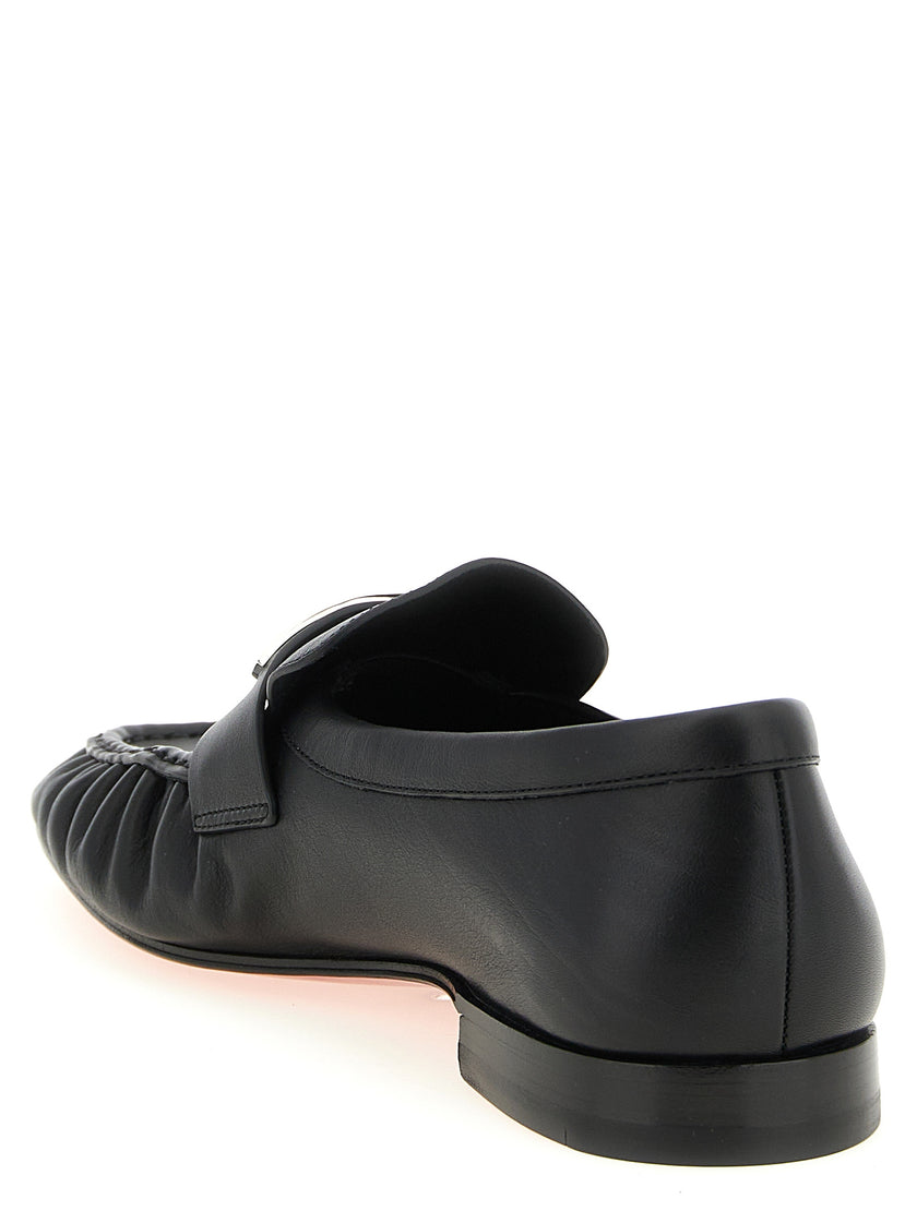 Christian Louboutin Schwarze Loafer aus Kalbsleder zum Hineinschlüpfen