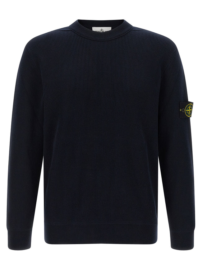 Stone Island Blauer Baumwollcardigan