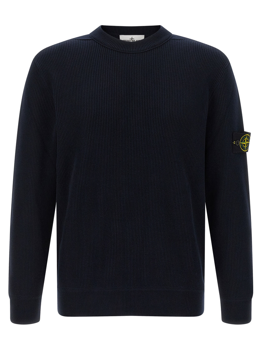Stone Island Blauer Baumwollcardigan