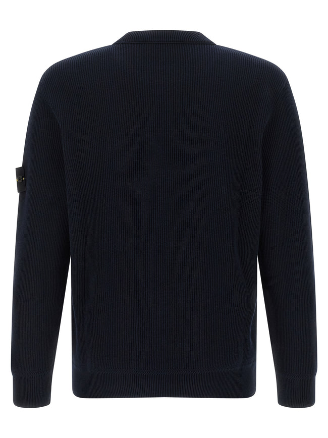 Stone Island Blauer Baumwollcardigan