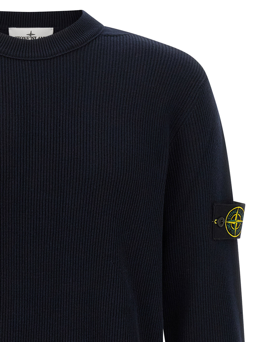Stone Island Blauer Baumwollcardigan