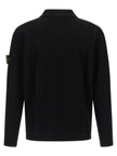 Stone Island Schwarzes Baumwoll-Poloshirt
