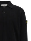 Stone Island Schwarzes Baumwoll-Poloshirt