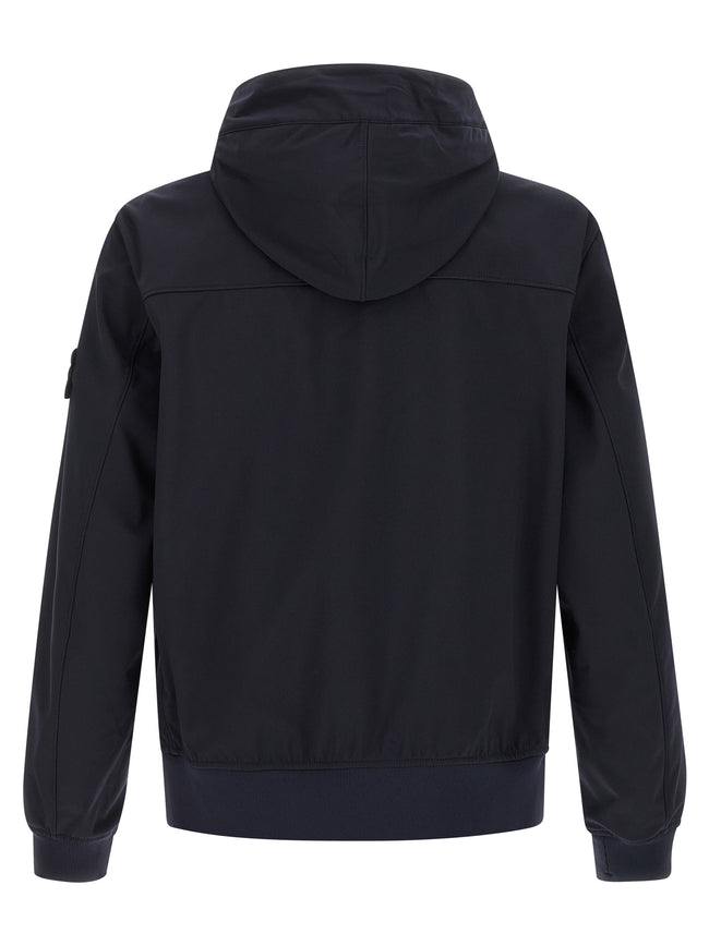 Stone Island Blaue Polyesterkleidung