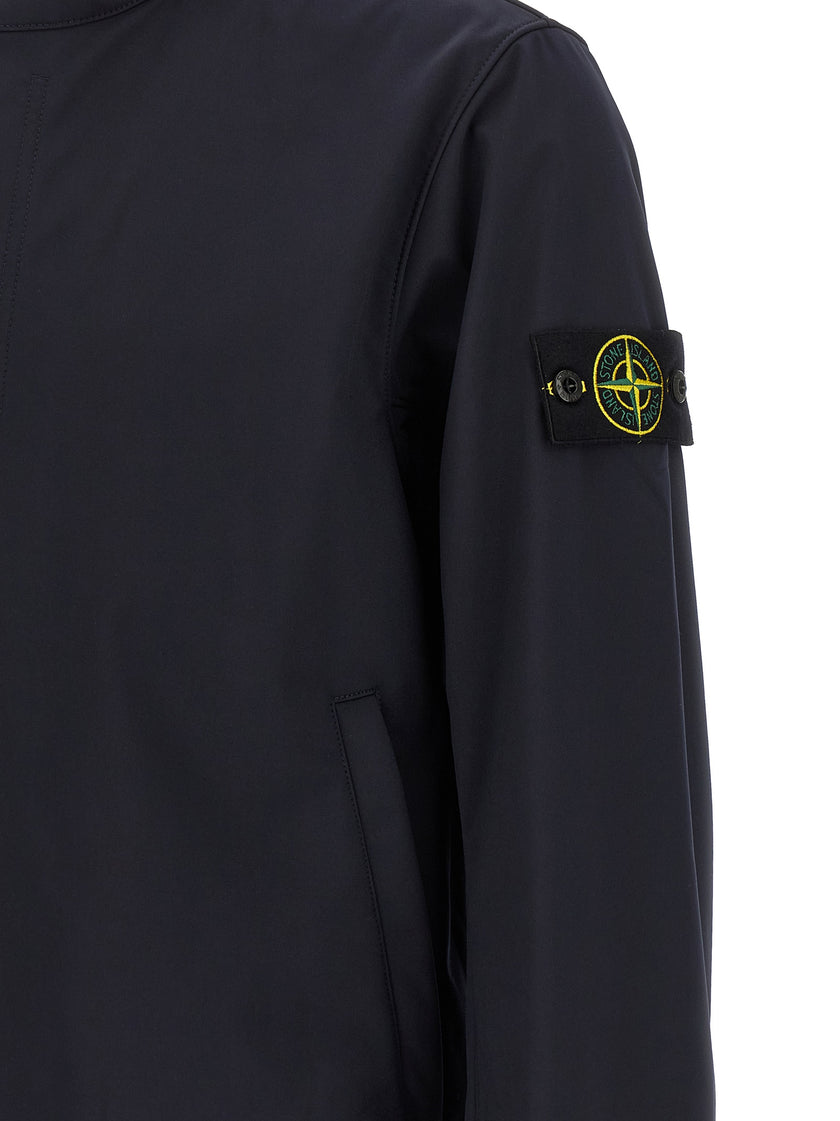 Stone Island Blaue Polyesterkleidung