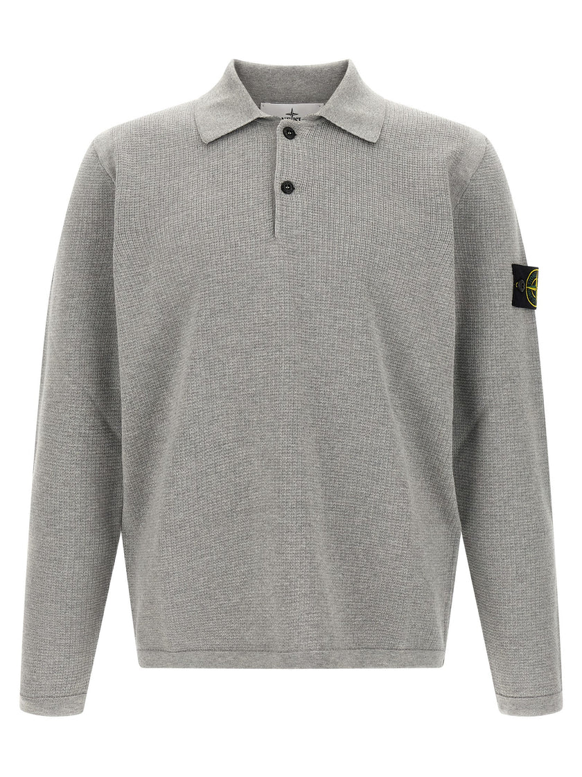 Stone Island Graues Baumwoll-Sweatshirt
