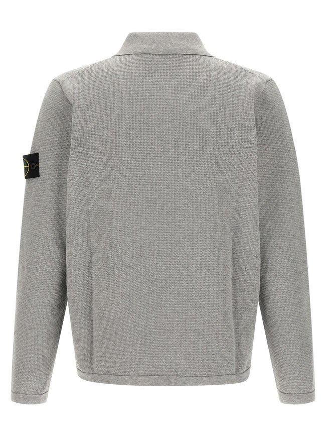 Stone Island Graues Baumwoll-Sweatshirt