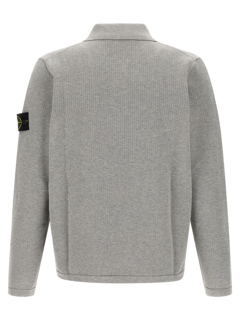 Stone Island Graues Baumwoll-Sweatshirt