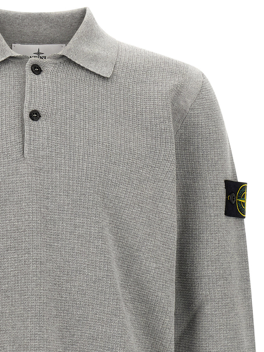 Stone Island Graues Baumwoll-Sweatshirt