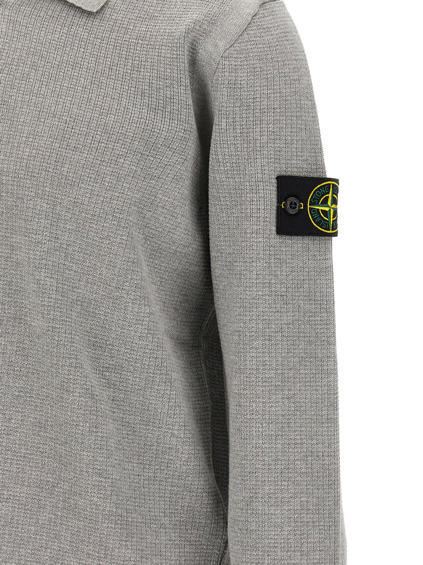 Stone Island Graues Baumwoll-Sweatshirt