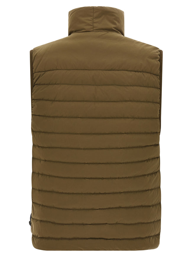 Stone Island Ärmellose Zweifarbige Jacke aus Polyamid