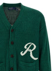 Polo Ralph Lauren Zweifarbige Leinenstrickjacke