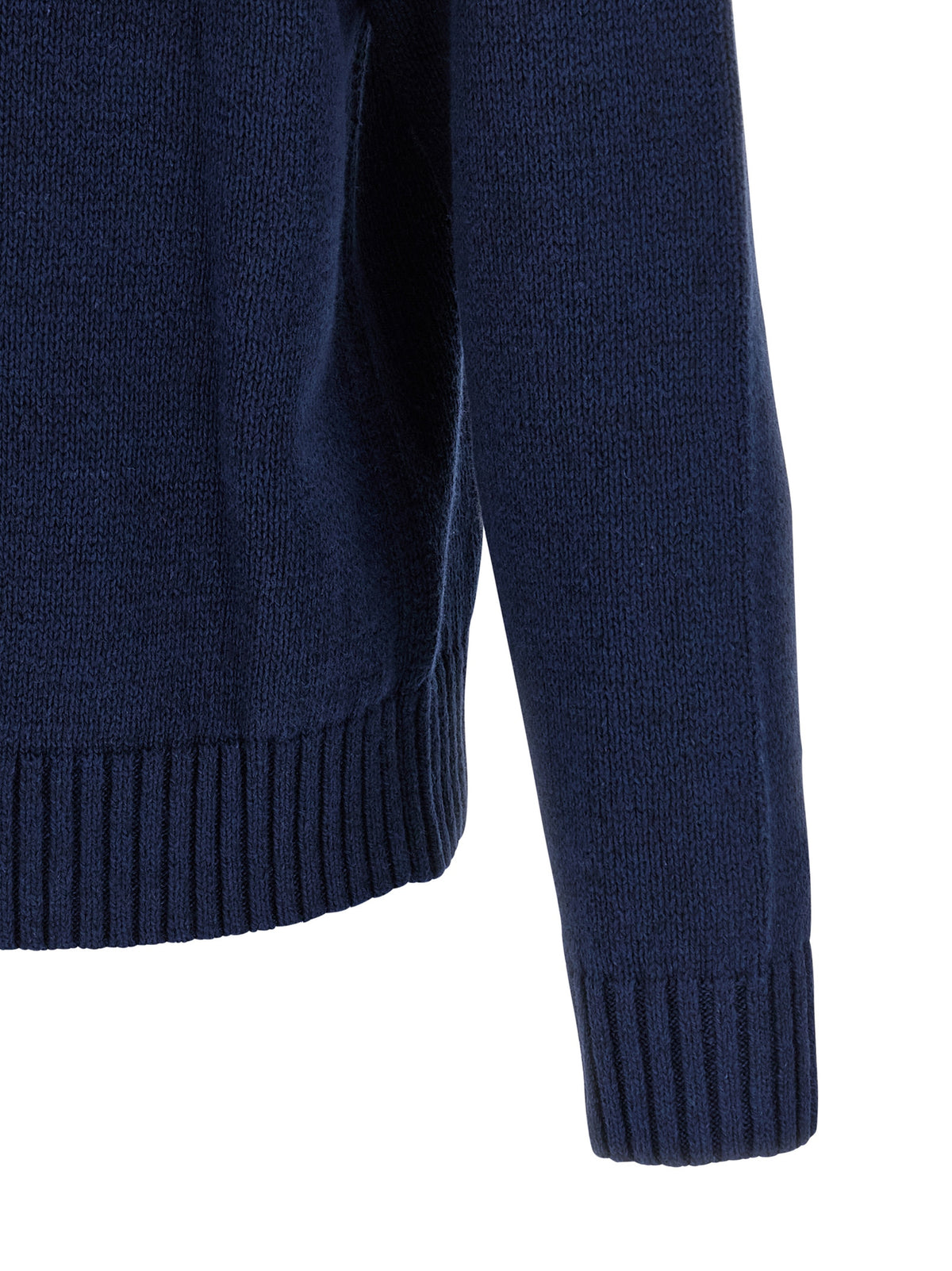 Polo Ralph Lauren Blauer Leinenstrickjacke