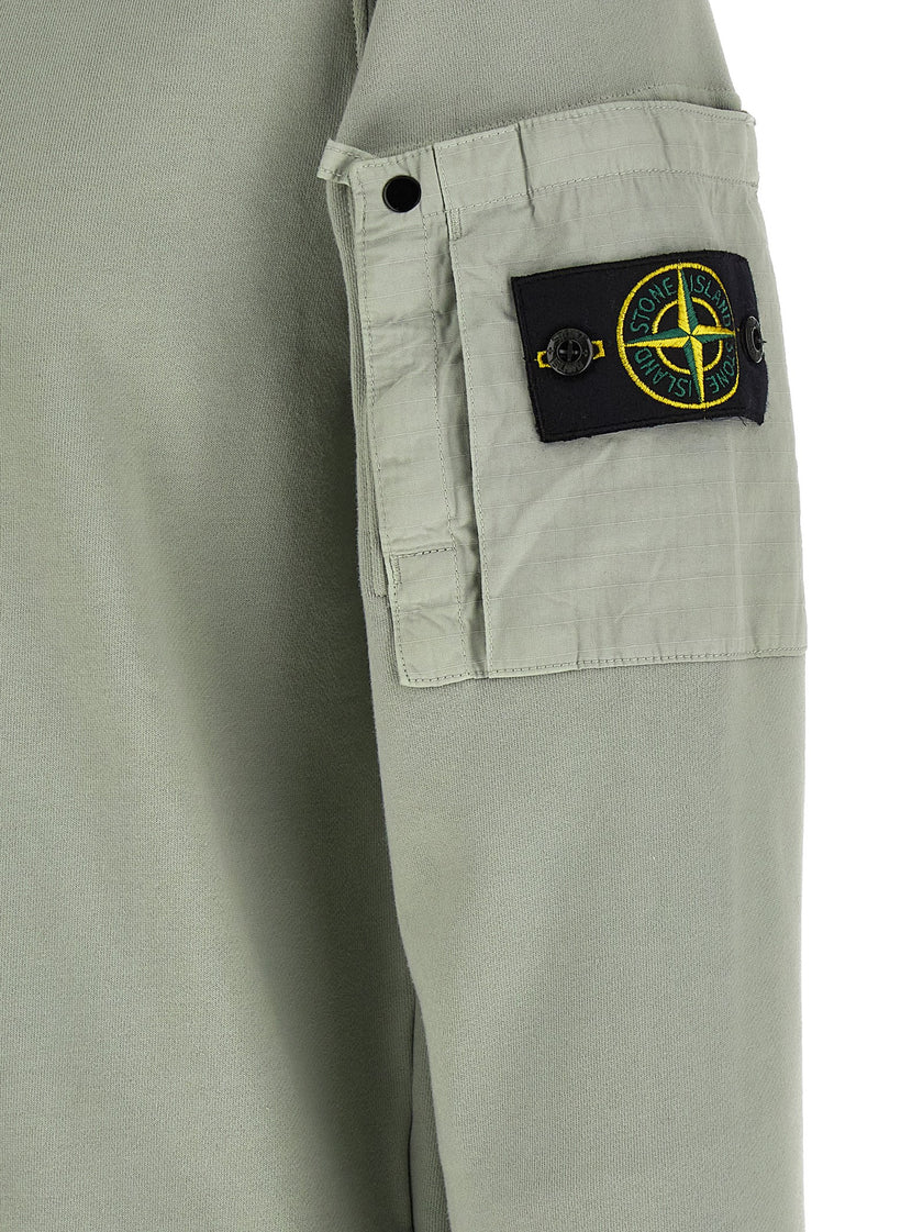 Stone Island Zweifarbiger Baumwollpullover