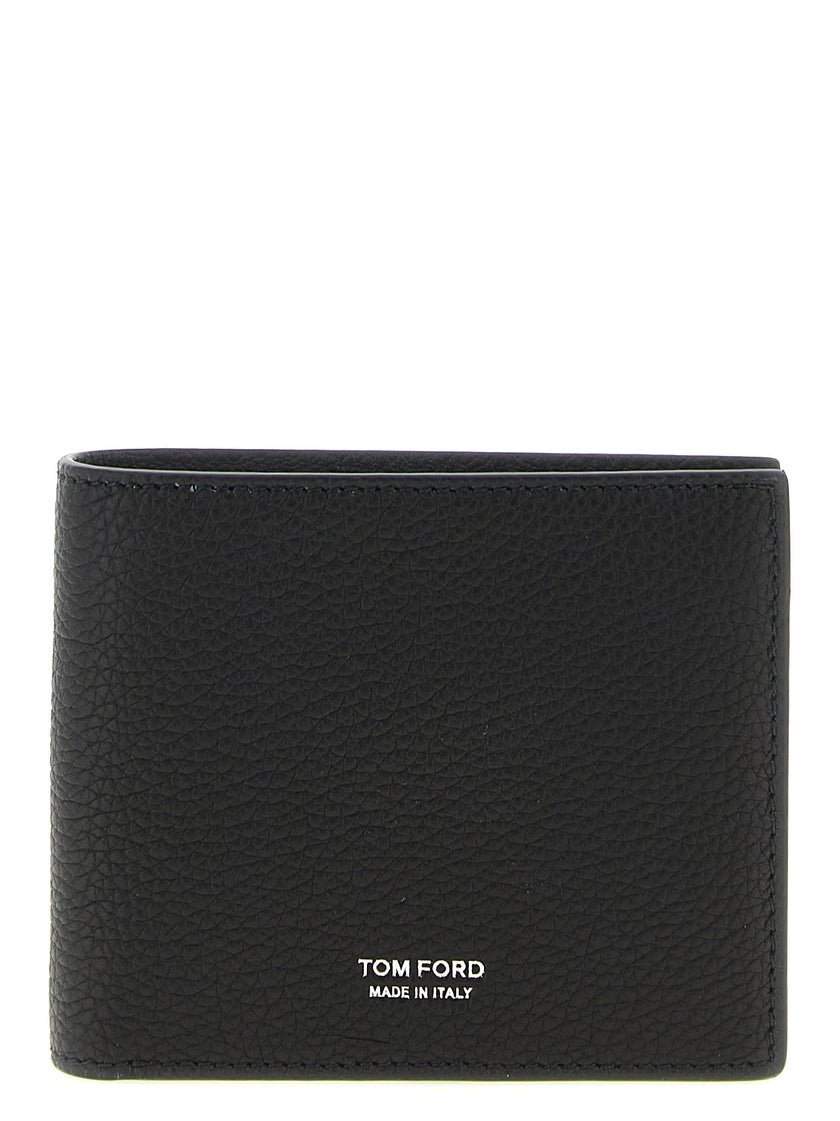 Tom Ford Portemonnaie aus schwarzem Kalbsleder