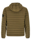 Stone Island Zweifarbige Polyamid-Steppjacke in voller Länge