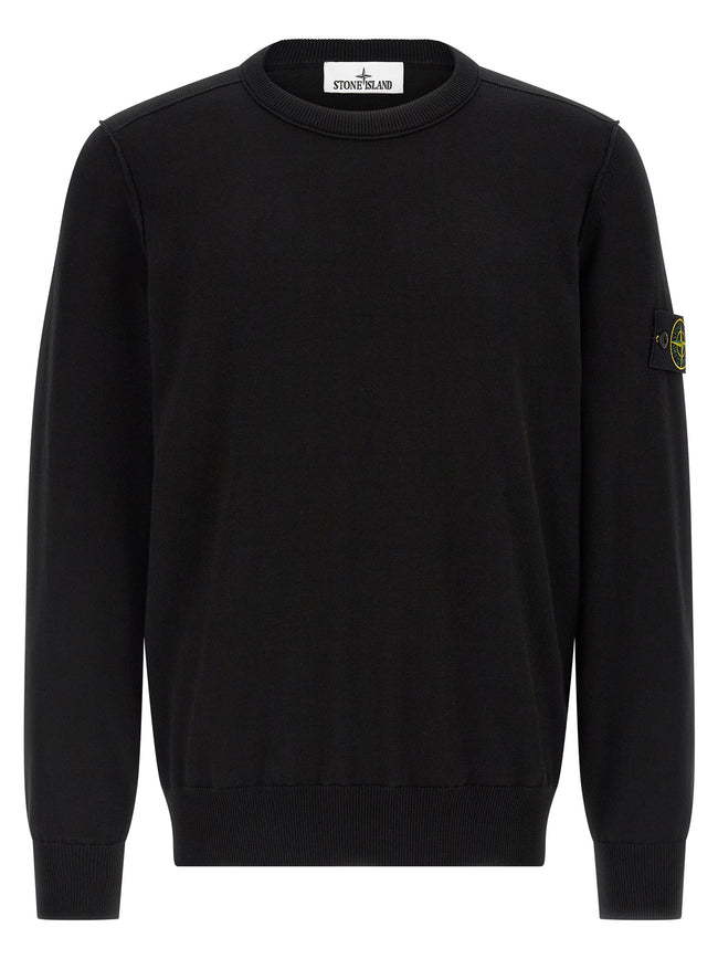 Stone Island Schwarzer Baumwollcardigan