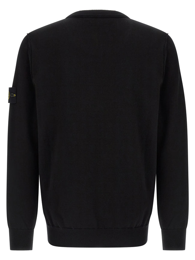 Stone Island Schwarzer Baumwollcardigan