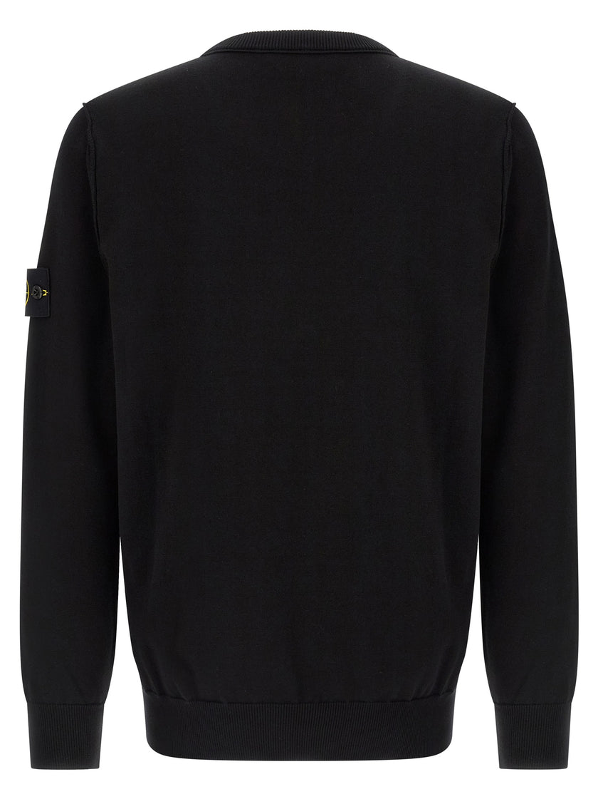 Stone Island Schwarzer Baumwollcardigan