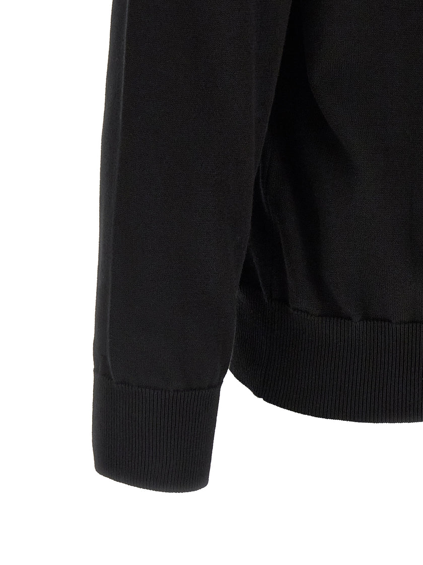 Stone Island Schwarzer Baumwollcardigan