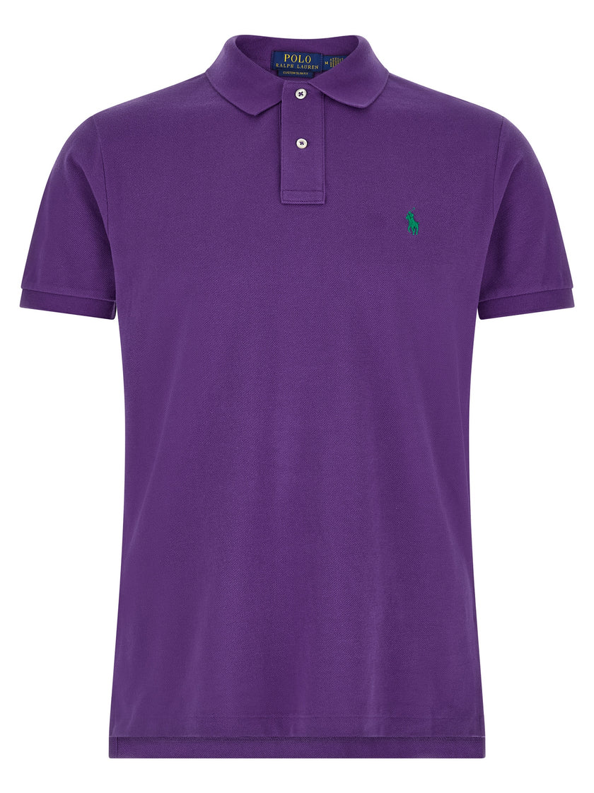 Polo Ralph Lauren Lila Baumwoll-Poloshirt