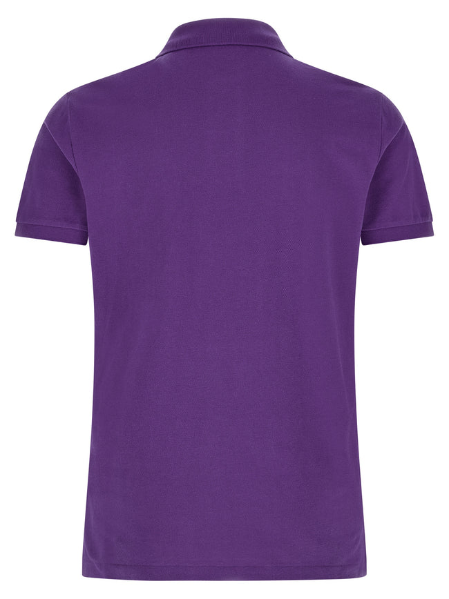 Polo Ralph Lauren Lila Baumwoll-Poloshirt