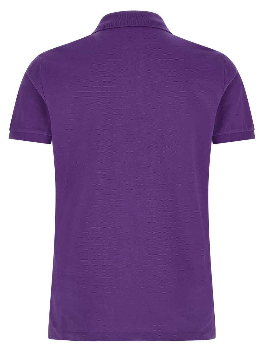 Polo Ralph Lauren Lila Baumwoll-Poloshirt