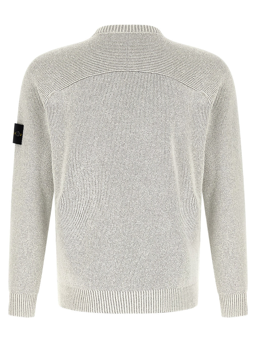 Stone Island Grauer Baumwollcardigan