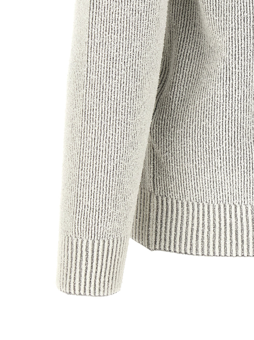 Stone Island Grauer Baumwollcardigan