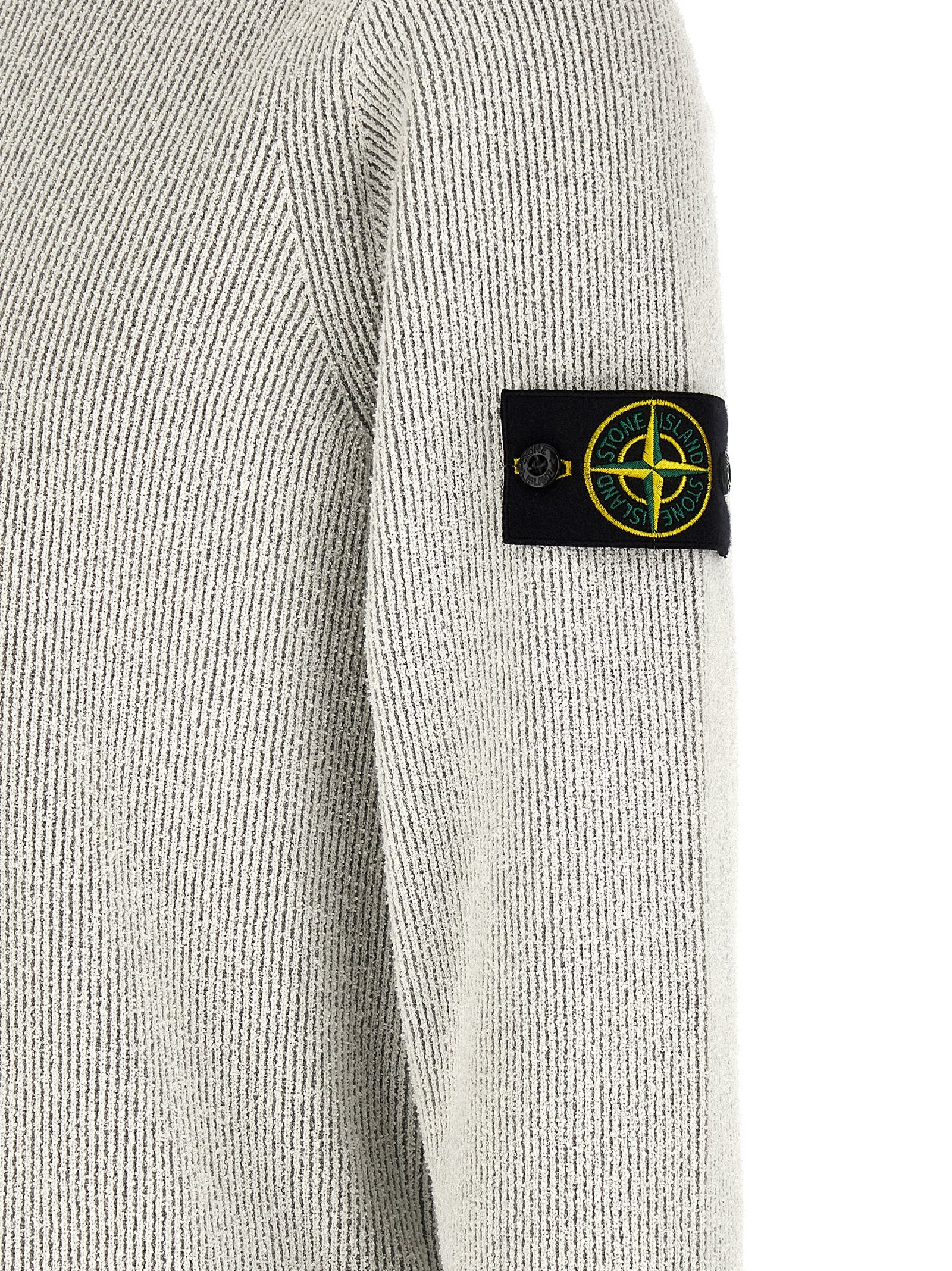 Stone Island Grauer Baumwollcardigan