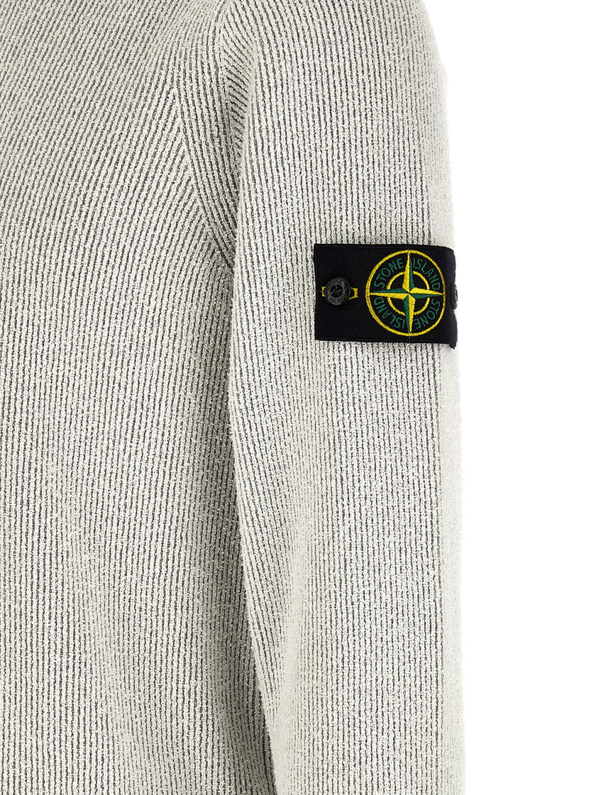 Stone Island Grauer Baumwollcardigan