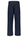 Stone Island Blaue Baumwolljeans im Relaxed Fit