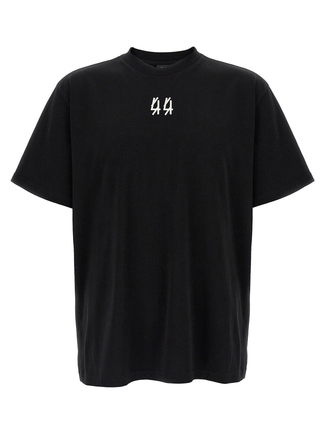 44 Label Group Schwarzes Baumwoll-T-Shirt