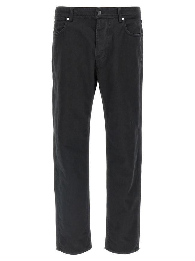 Stone Island Schwarze Baumwoll-Jeans mit geradem Bein