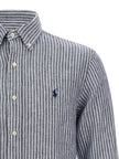 Polo Ralph Lauren Blaue Leinenbluse