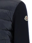 Moncler Blauer Cardigan aus Polyamid