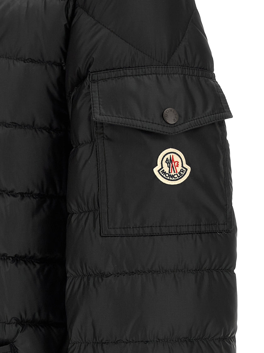 Moncler Schwarzer Parka aus Polyamid