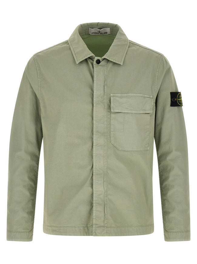 Stone Island Zweifarbige Baumwollbluse