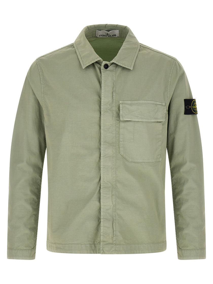 Stone Island Zweifarbige Baumwollbluse