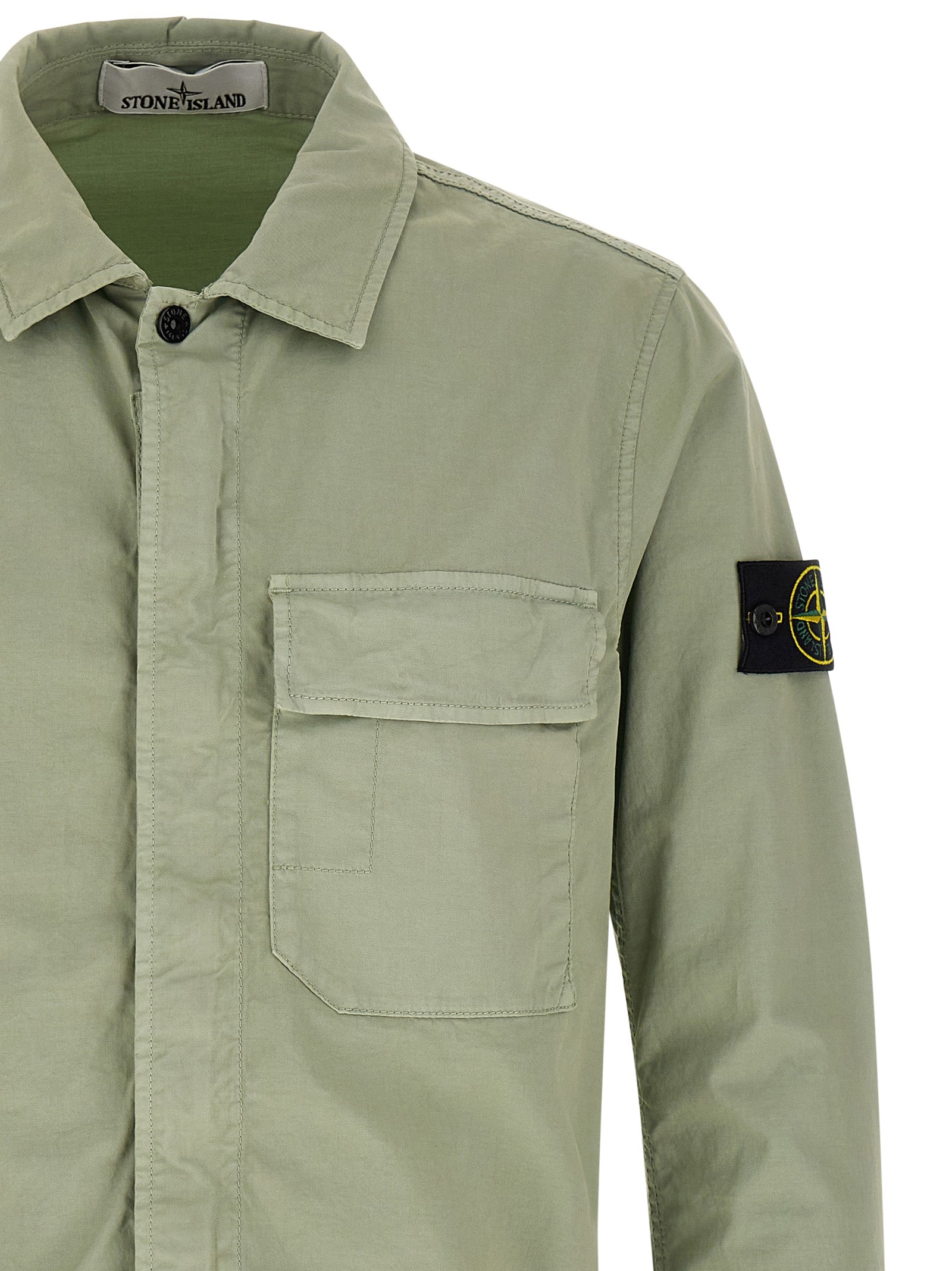 Stone Island Zweifarbige Baumwollbluse