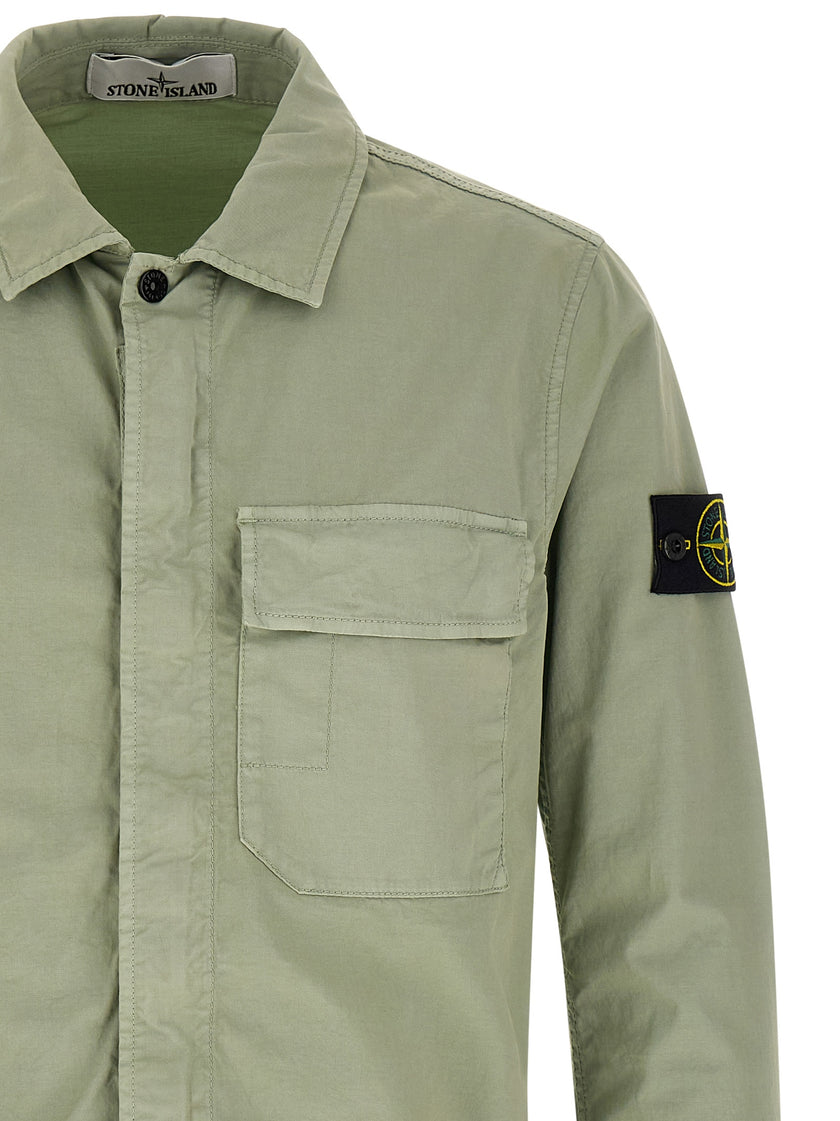 Stone Island Zweifarbige Baumwollbluse