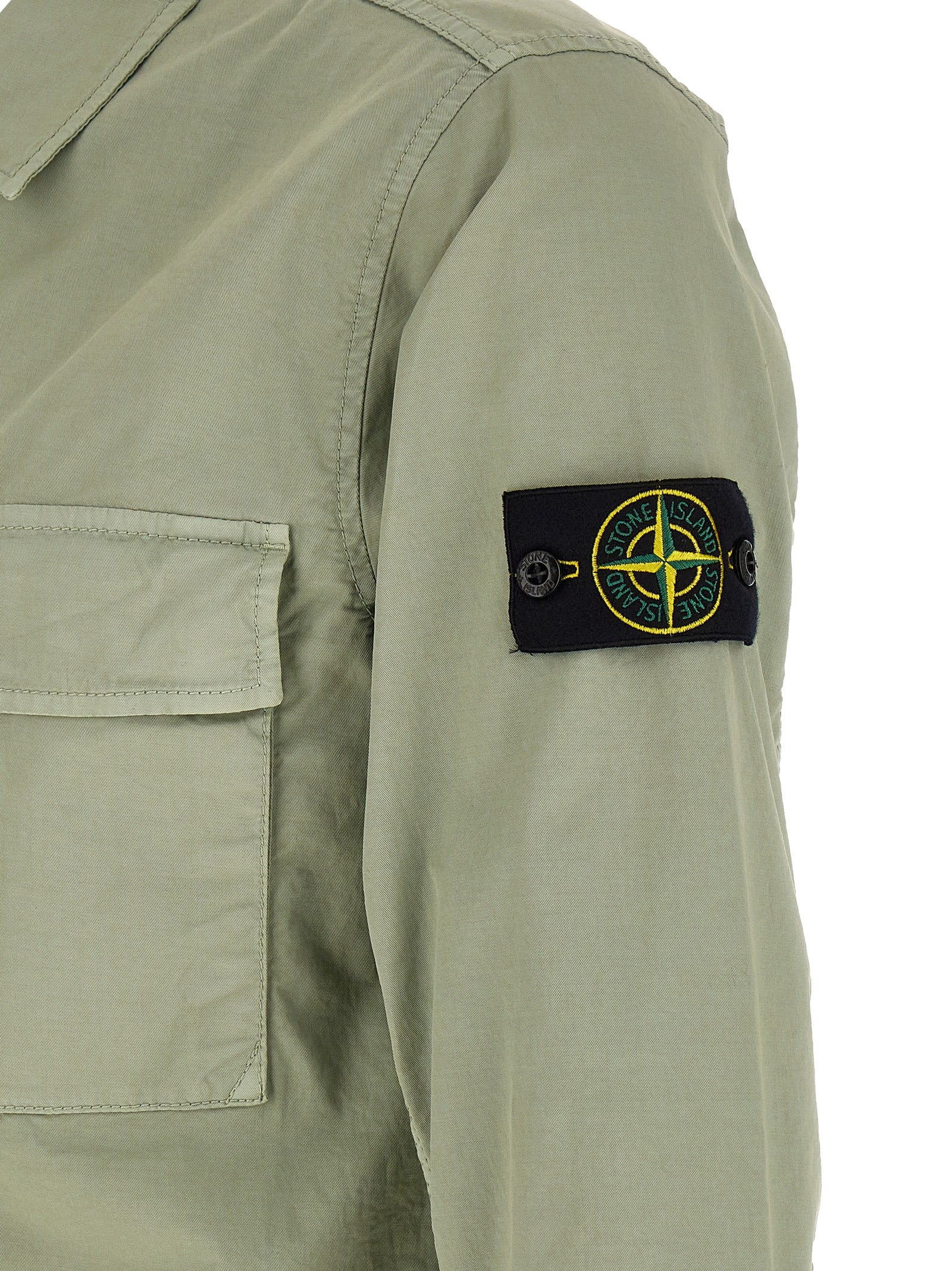 Stone Island Zweifarbige Baumwollbluse