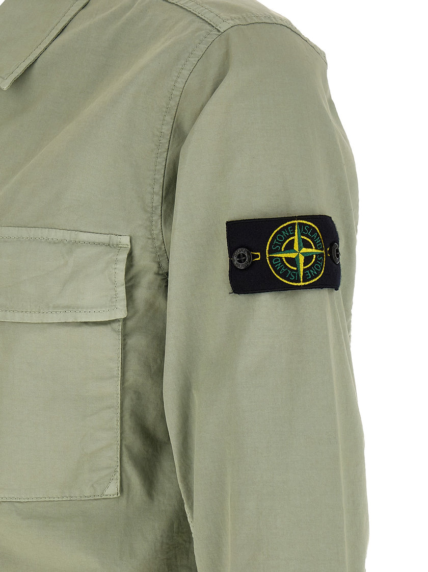 Stone Island Zweifarbige Baumwollbluse