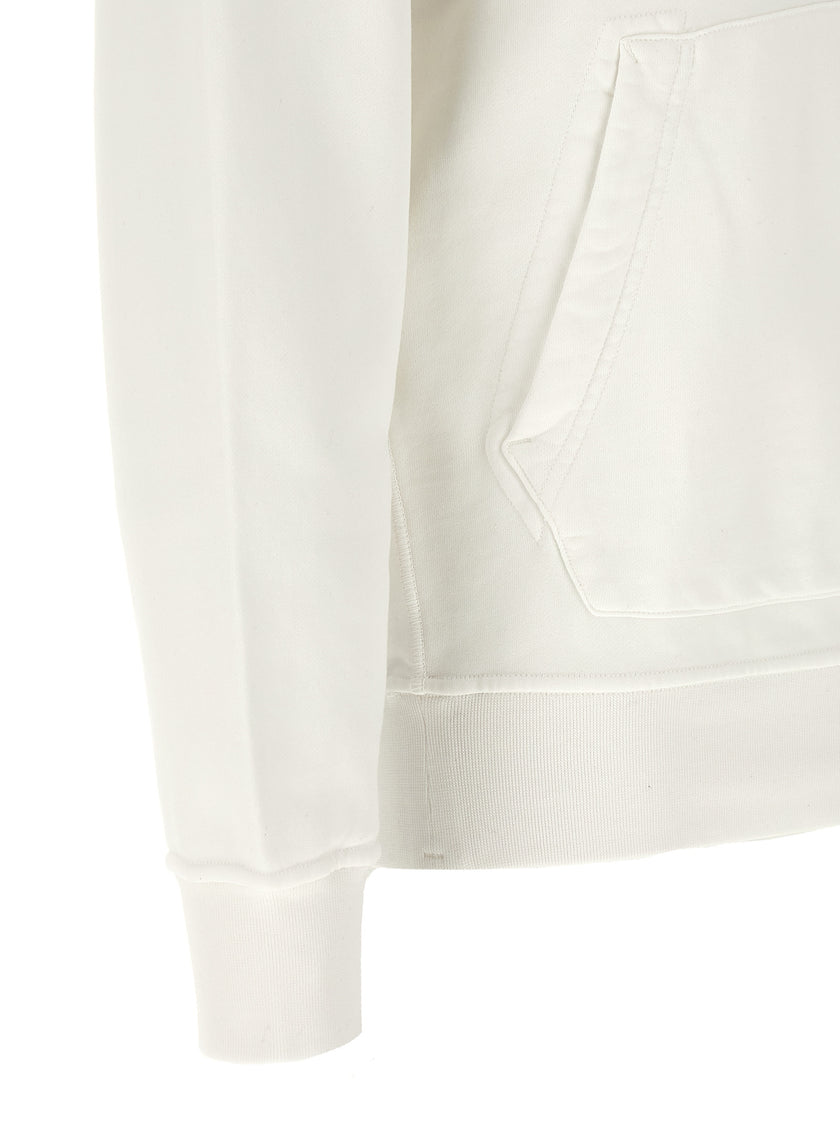 Stone Island Weißes Baumwoll-Sweatshirt