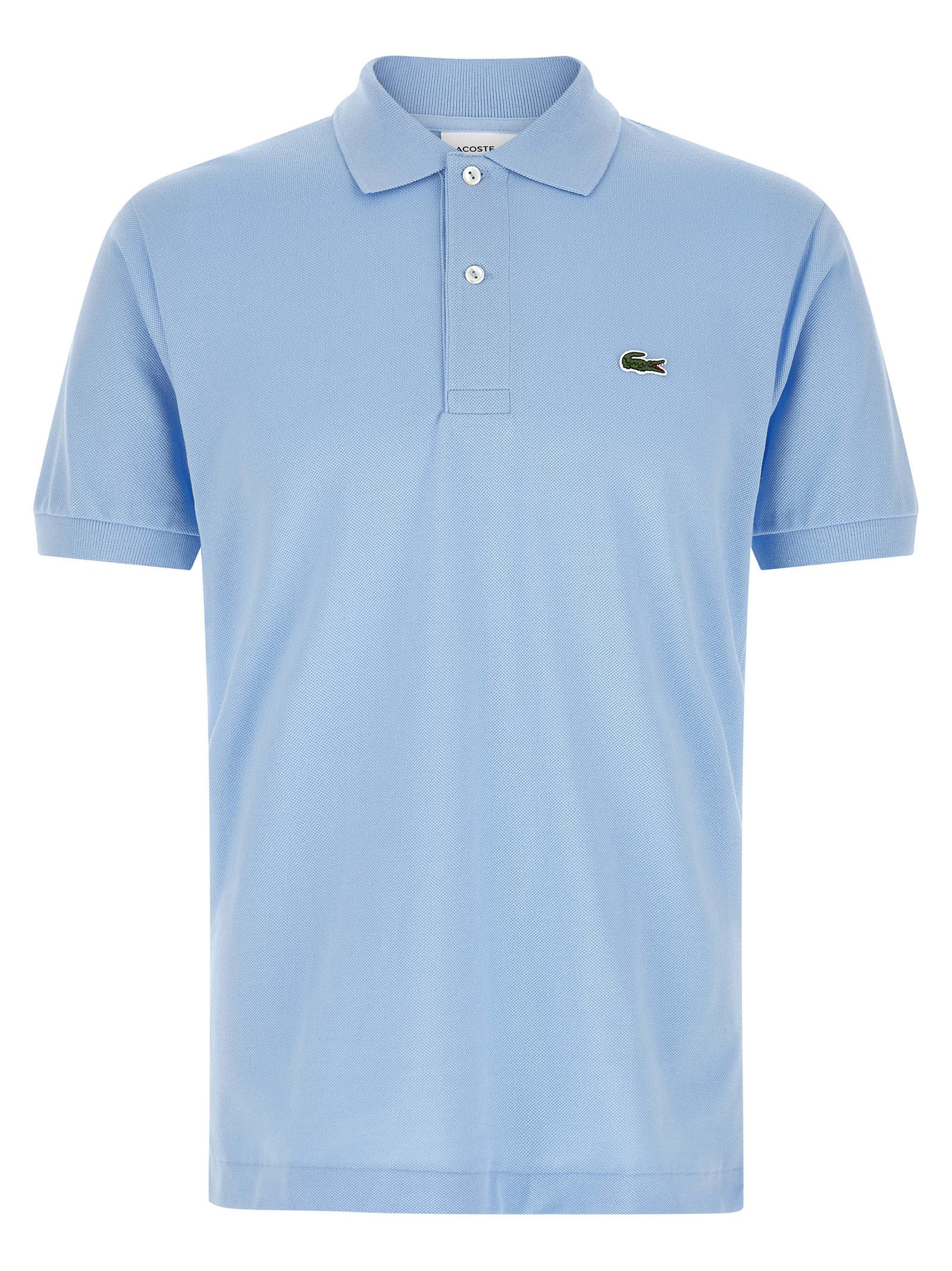 Lacoste Blaues Baumwoll-Polohemd